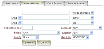 WebCat Advanced Search