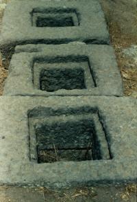 Socket holes at Pergamon