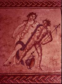 Dionysus with a Satyr