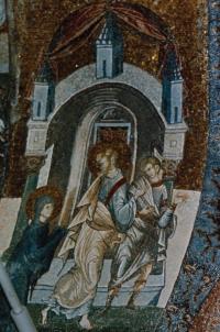 Joseph and Mary mosaic