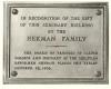 Hekman Plaque